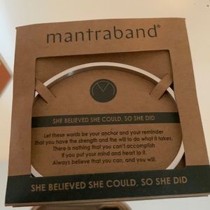 Mantraband NWT She believed she could, so she did